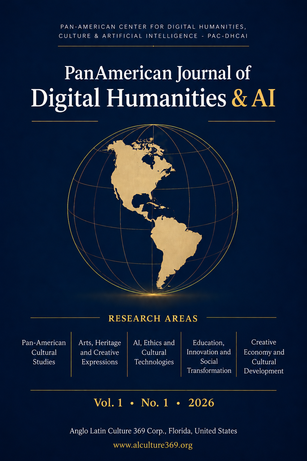 Portada de PanAmerican Journal of Digital Humanities & AI, Vol. 1, N.º 1, 2026